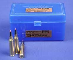 Lazzeroni® Factory Loaded Ammo Cal 8.59 (.338) Titan® 225gr Lead-Free Lazerhead Projectile in CNC Machined Brass Cases (50)
